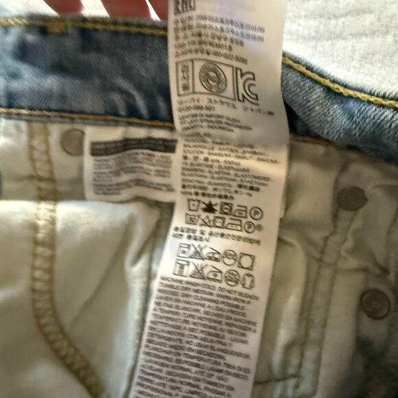 Levi's 31x32 Men's 513 Denim Slim Fit Straight Jeans - Blue - Picture 7 of 9